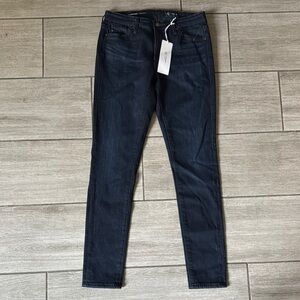 AG Jeans Super Skinny Legging Ankle Dark Wash 25 NWT